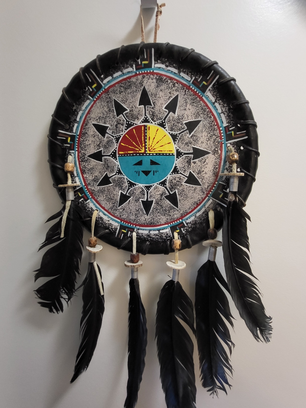 Handcrafted Native American Navajo Medicine Shield